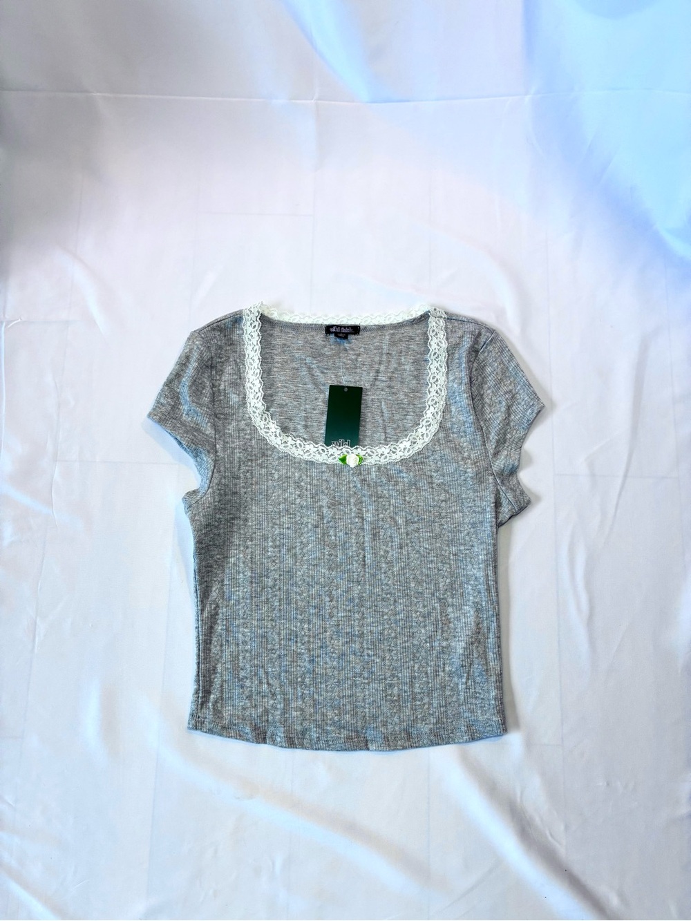 Wild Fable Lace Embroidered Shirt